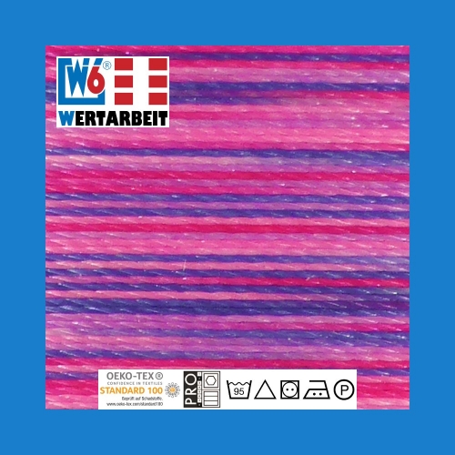 W6 Nh- und Stickgarn Farb-Nr. 9973 Multicolor (1.000 m)